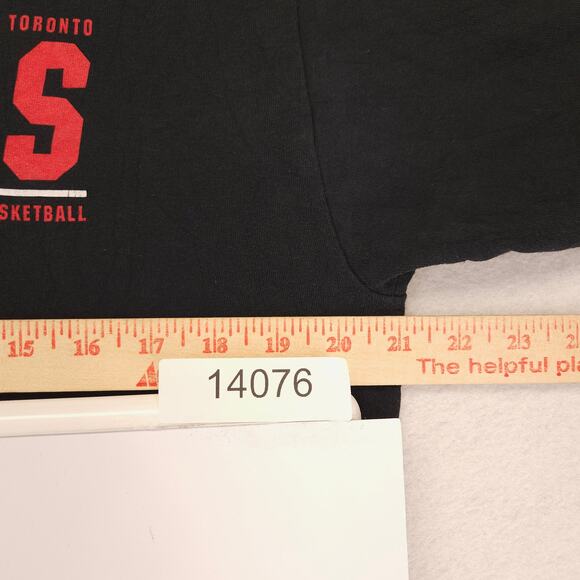 Majestic Toronto Raptors Crew Neck Basketball T Shirt Mens Size Large L Black - Picture 6 of 9